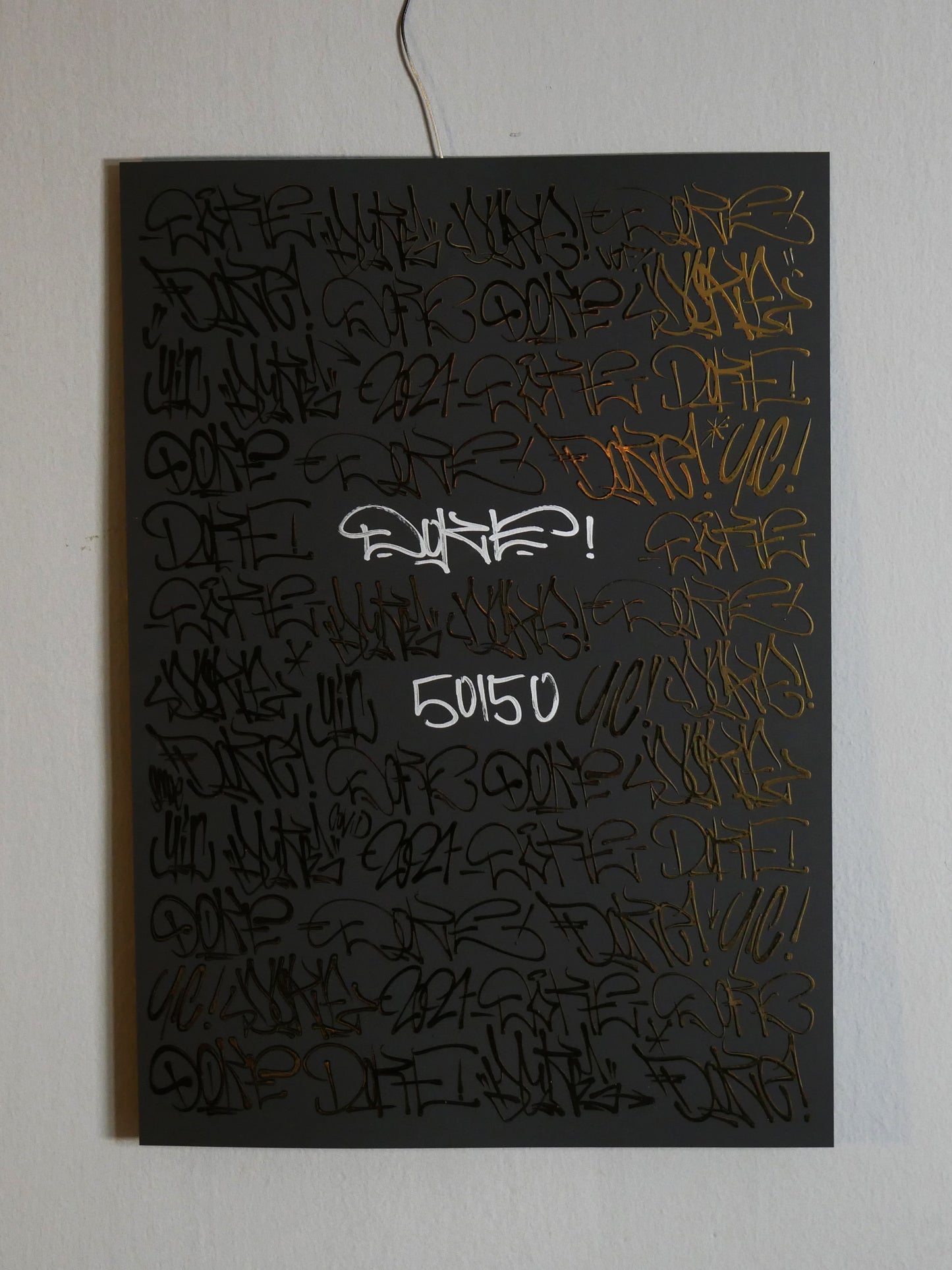 Gold Font Print 2021