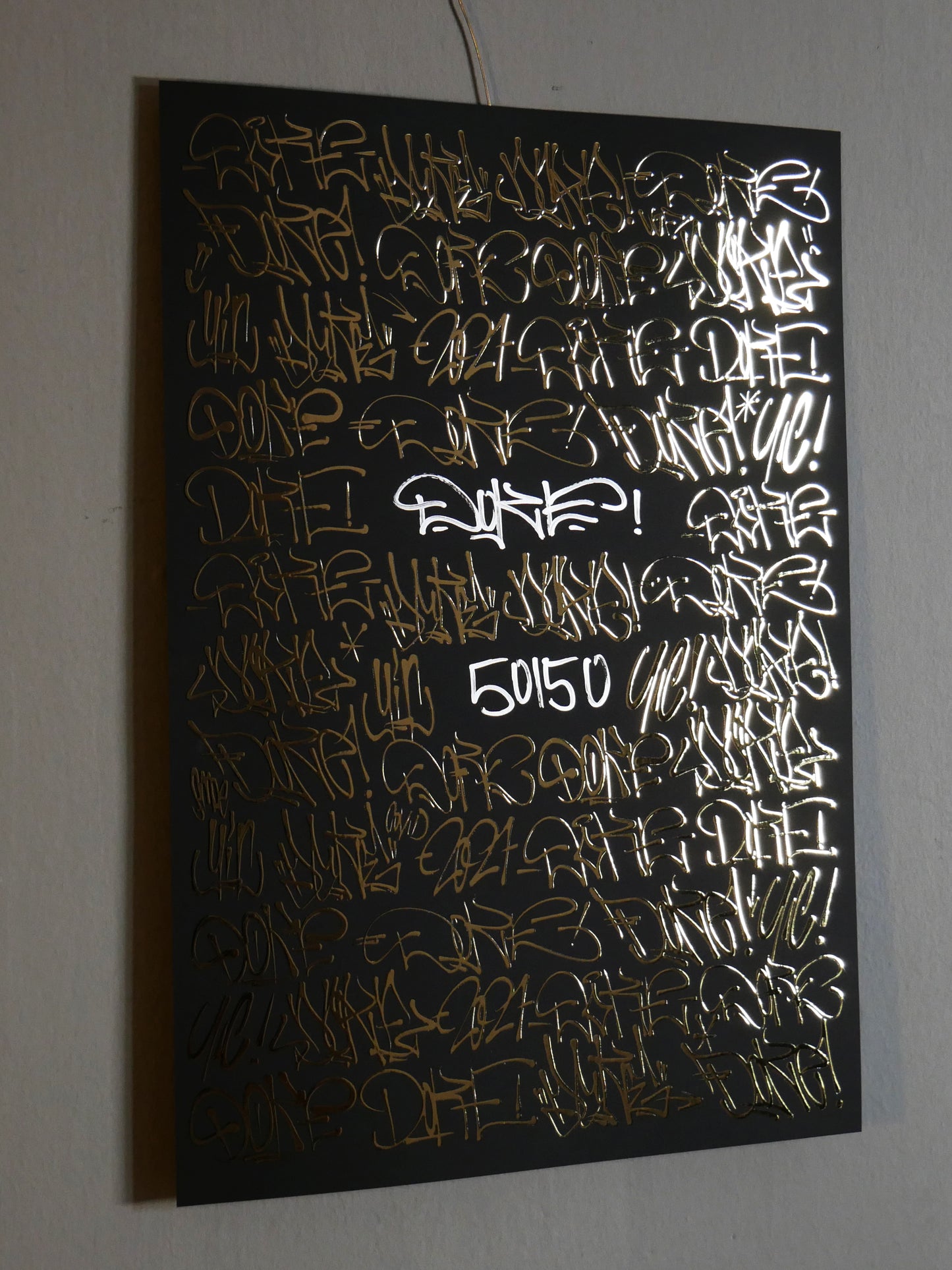 Gold Font Print 2021