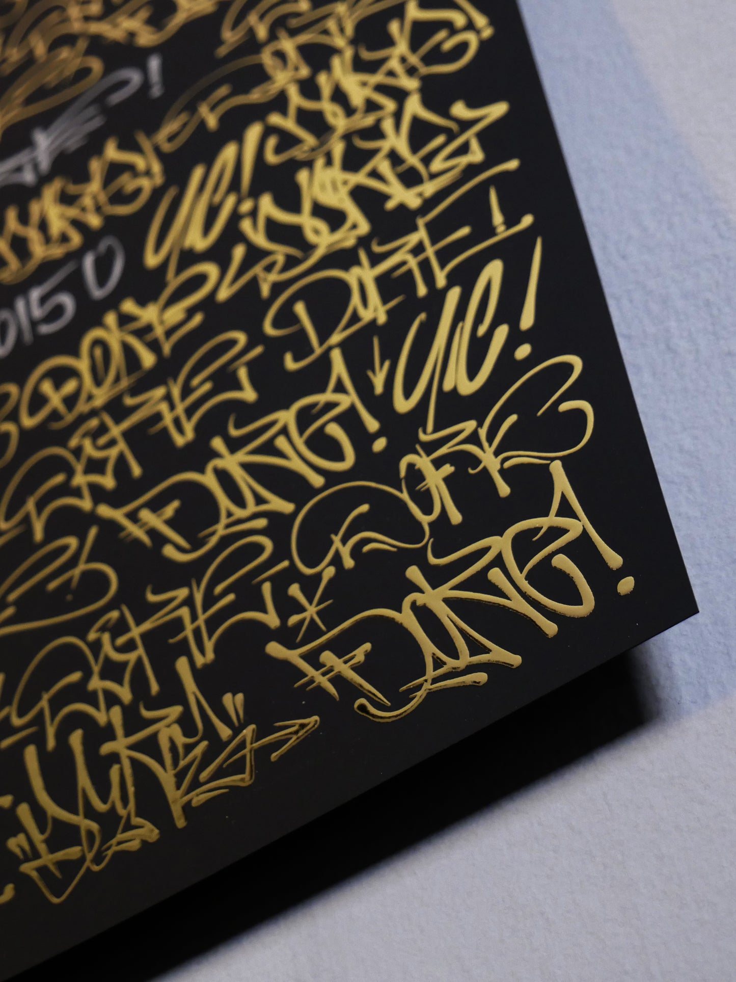 Gold Font Print 2021