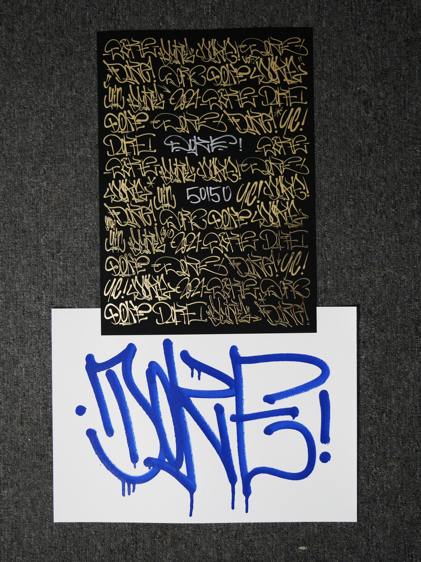 Gold Font Print 2021